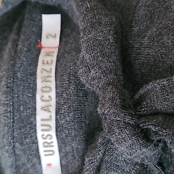 Ursula Conzen Gray New Zealand Merino Wool Cashmere Dress - Picture 5 of 6